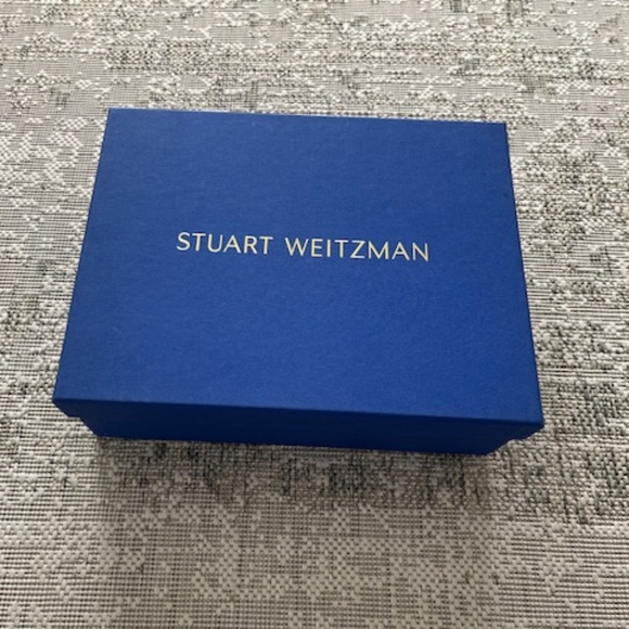 NEW Stuart Weitzman Nudistsong Adobe Beige Nude Patent Leather Shiny Heels 7.5 - Picture 3 of 9